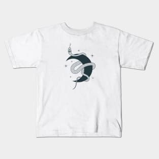 Hand Drawn Mystical Moon Kids T-Shirt